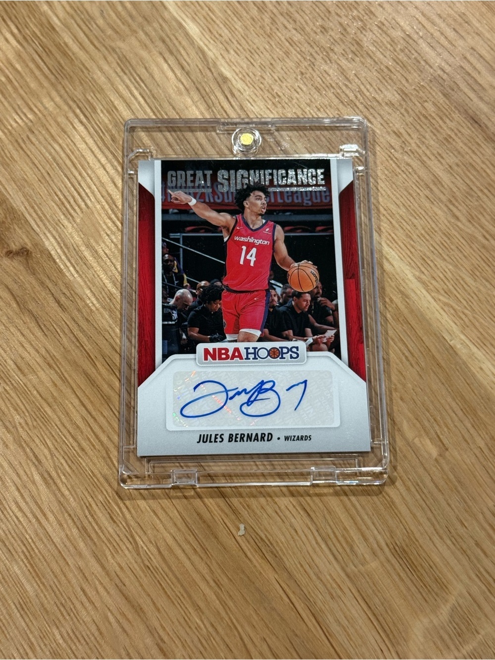 2024-25 Panini NBA HOOPS Great Significance Jules Bernard #GS-WJB (AU, RC)